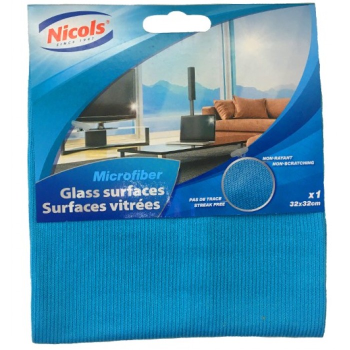 Салфетка Nicols Window Микрофибра для окон и зеркал, 1 шт (32 х 32 см) - 
